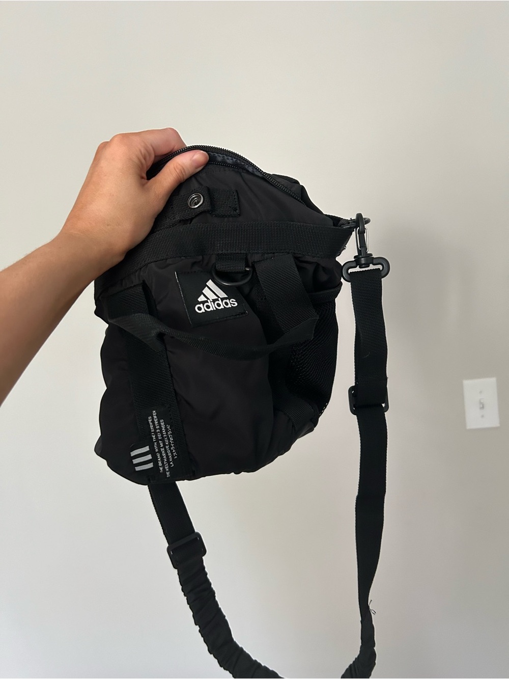 adidas Black Nylon Crossbody Sling Bag